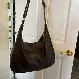 Amazon Dark Brown Leather Hobo Bag